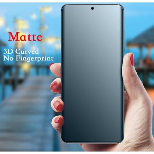 Matte Film For Samsung Galaxy S20 A51 A50 Note10 plus 3D Curved Screen Protector No Fingerprint Frosted Hydrogel Film Not Glass