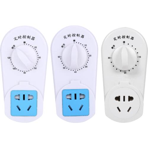 AC 220V 10A 30/60/120 Min Pump Timer Mechanical Time Switch Countdown Control Timing Socket AU Plug