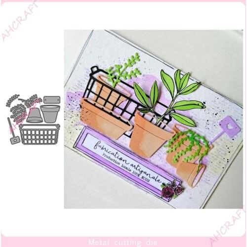 Potted Willow Metal Cutting Dies for DIY Scrapbooking Photo Album Decorative Embossing PaperCard Crafts Die 2021