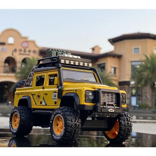 1:28 Land Rover Defender Modified Vehicle Alloy Car Model Diecasts & Toy Car Off-road Vehicles Car Model Pull Back Kids Toy Gift