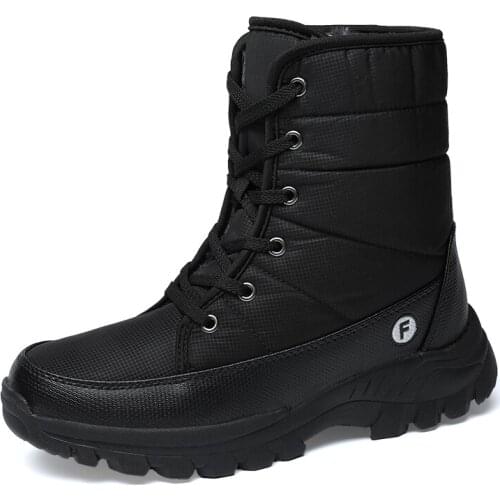 Mens Shoes Unisex Winter Keep Warm High Top Snow Boots Waterproof Windproof 2020 Fashion Lightweight Non-slip Durable 36-46 New