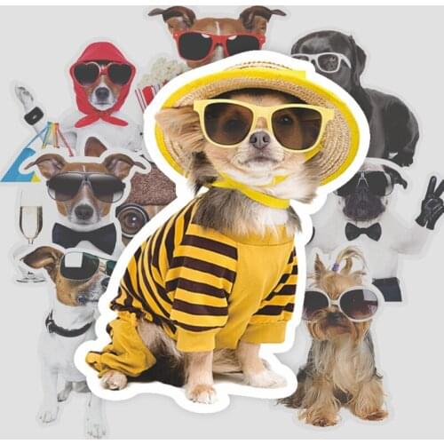 9PCS Pet cats and dogs sticker for kids Classic Fashion Style Graffiti Stickers For Moto car & suitcase cool laptop stickers