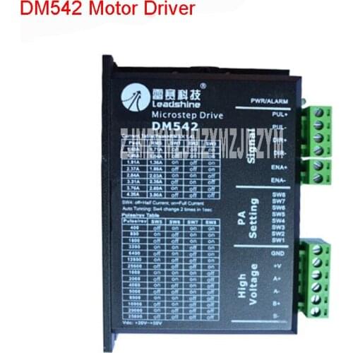 DM542 Step Driver New DSP Digital 57 Stepper Motor Driver Kit 24-50VDC / 1-4.2A Motor Driver Subdivision range 4-256 breakdown