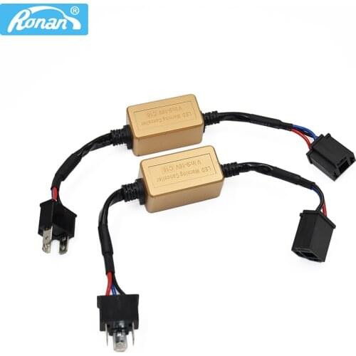 Ronan 2pcs H4 H7 H11 LED Car Headlight Canbus Decoders C16 Anti Flicker Error Free Warning Resistor Canceller 9005 9006 H1 H3