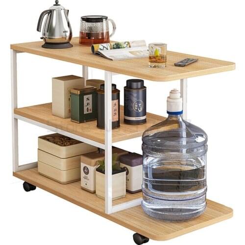 Living room net red sofa side several side cabinet slit narrow light luxury corner several mobile tables