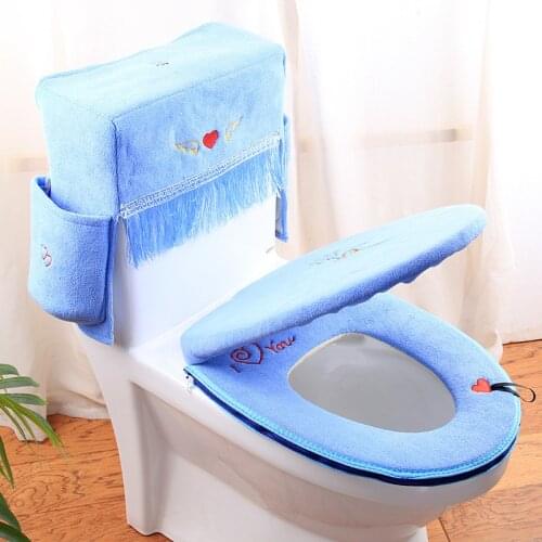 Wonderlife toilet seat zipper fastener dual-use toilet seat can be washed for four seasons