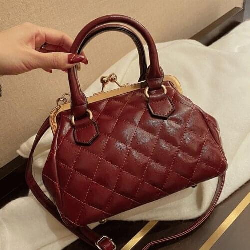 Vintage Handbags for Women Diamond Lattice Shoulder Bags Brand Designer Cross Body Bag Female Party Small Tote Bags Sac A Main