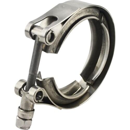 304 Stainless steel vband turbo exhaust clamp downpipe v band exhause clamp-V band clamp only