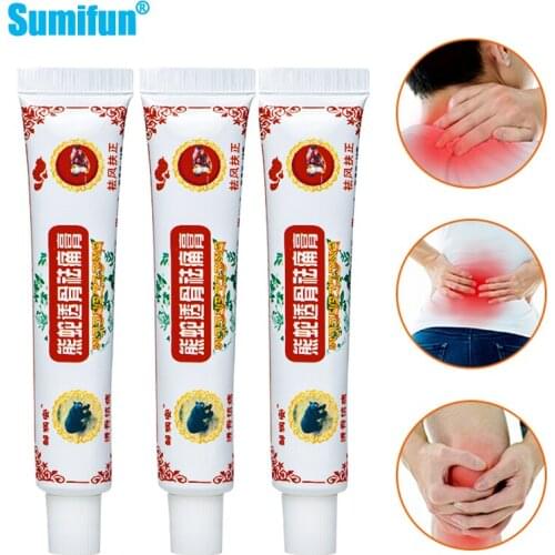 3pcs Analgesic Balm Arthritis Pain Relief Ointment For Muscle Rub Back Neck Knee Pain Medical Plaster Rheumatoid Analgesic Cream