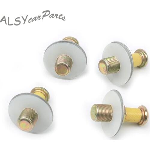 4Pcs 357837034 Door Touch Latch Striker Pin Screws Gaskets Bolts For VW Golf Jetta Passat Audi A80 A100 A200 Coupe Seat Toledo
