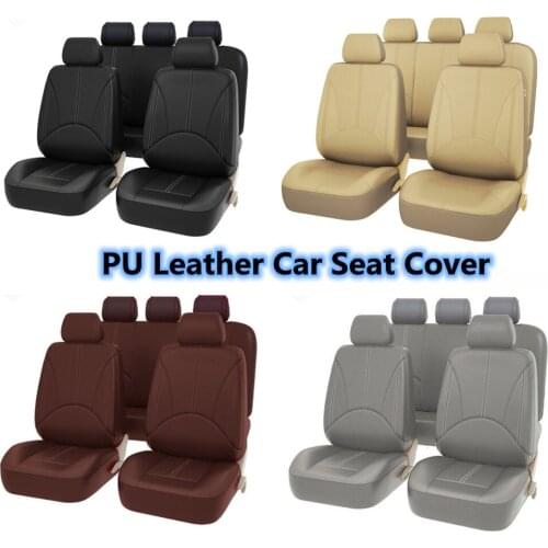 9PCS Leather Car Seat Cushion Covers For Chevrolet Orlando Equinox silverado Suburban Sonic LT-RS Sail Spark Trax Traverse Tahoe