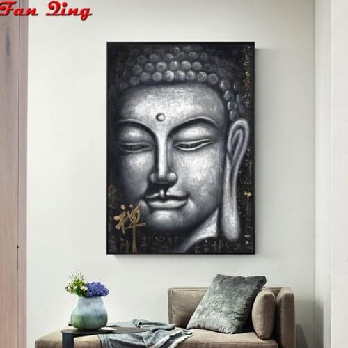 Diamond Painting Buddha statue religious icon wallpaper Cross-stitch DIY Mosaic 5d full diamond painting Home Wall Decor