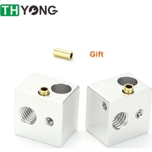 MK7 MK8 Block Aluminium Block Heater Block For Print Head Hotend For MK8 Extruder Heating Block 3D Printer Parts