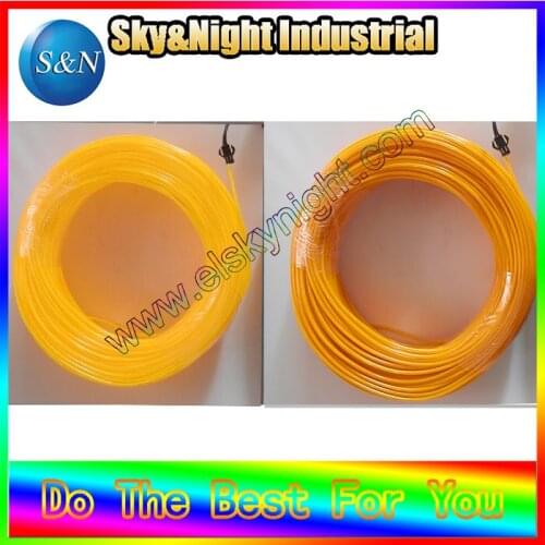 Electronic 2017 New Neon light/Neon EL Wire/Neon el wire tube light/EL Wire/EL 2.3mm 100Meter-Yellow+Free shipping
