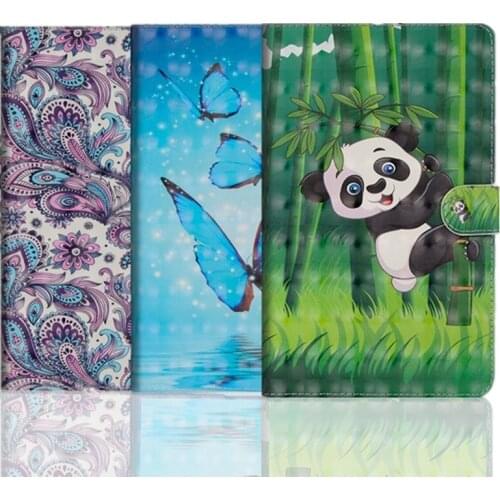 Flip Smart Case for Samsung Galaxy Tab A 10.5 2018 SM-T590 SM-T595 T590 T595 Cute TPU Walllet Cover for Samsung Tab A 10.5 Coque