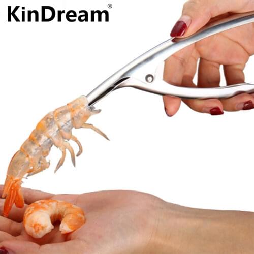 Kitchen Accessories Shrimp Peeler Stainless Steel Seafood Cooking Tools Creative Convenient Shrimp Peel Device Kitchen Gadgets