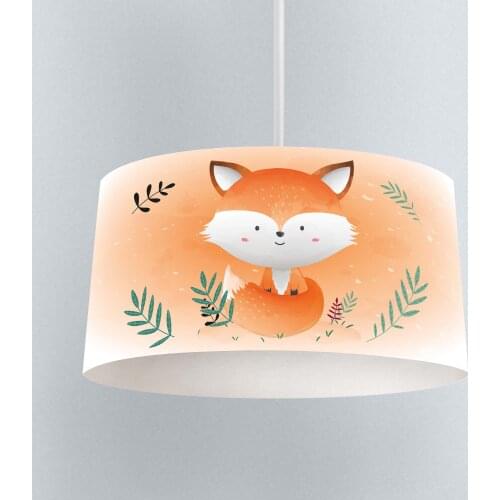Lamp For Kids Bedrooms Light Chandelier for Living Room Childrens Room Orange Fox Model 265