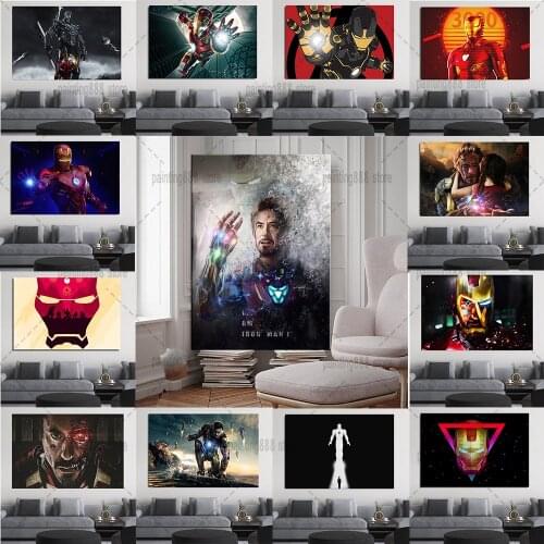 Marvel Iron-man Love you 3000 Movie Canvas Painting Disney Avenger Stark Hero Poster and Prints Wall Art Pictures for Home Decor