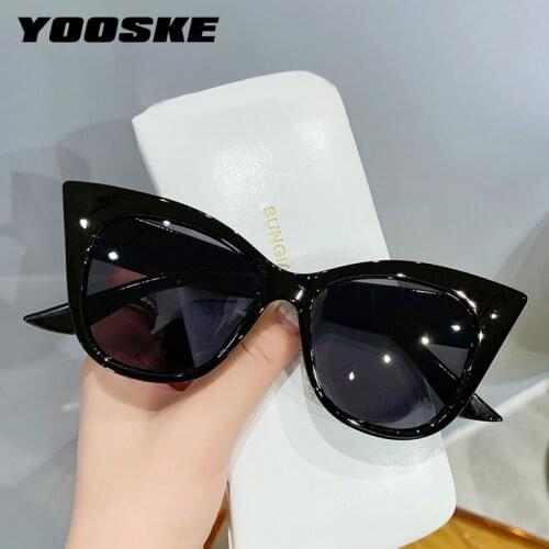 YOOSKE Fashion Oversized Sunglasses Women Men Cat Eye Eyewear Men Brand Designer Gradient Colored Sun Glasses Shades for Ladies