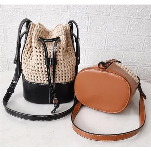 1Set Leather Bag Bottom Base Drawstring for Shoulder Cross Body Bag Making Parts