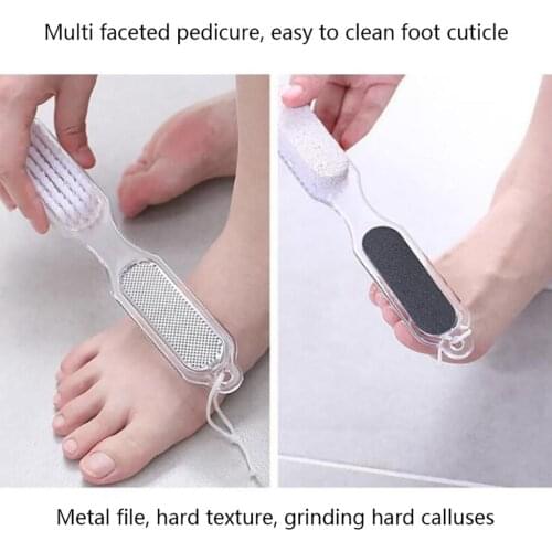 Pedicure Foot Care File Paddle 4 in 1 All In One Foot Rasp File Pumice Stone Brush Scrubs Skin Dead Skin Remover для педикюра