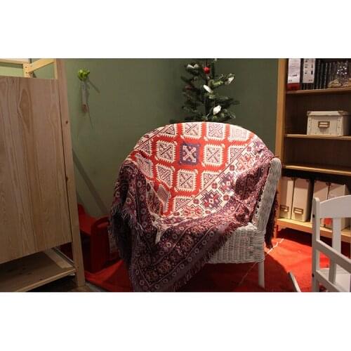 Cover Blanket Bohemian Retro Ethnic Style Sofa Cover Tea Table Cloth Household Sofa Towel Living Room Nap Leisure Blanket