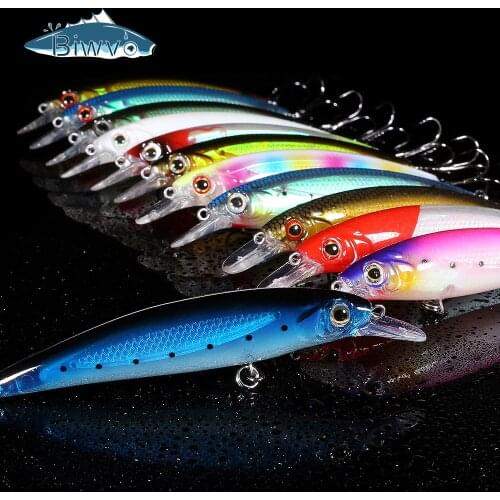 Biwvo Minnow Lures Metal Squid Hard Goods For Fishing Luminous swimbait Sea River Shad Wobbler For Trolling Squid Fish Lure