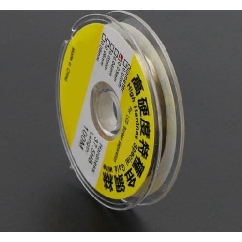 100m Alloy Gold Molybdenum Wire Cutting Line LCD Display Screen Separator Repair E7CB