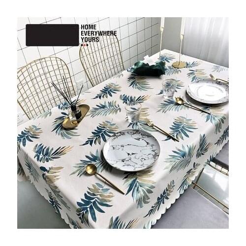 Modern Nordic Style Daisy Flower Pattern Home Decorative Tea restaurant Table cover Dining Table Cover free shipping