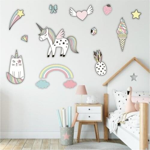 Happy Wooden Wall Set Childrens Room Decorations