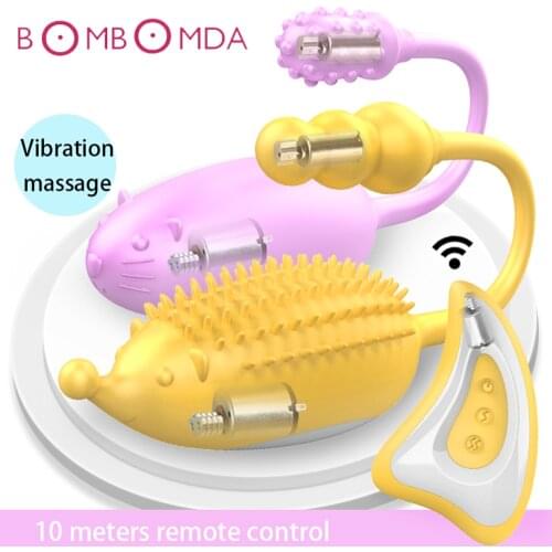 Dildo Vibrator for Woman Vaginal Eggs Double Motor Wireless Remote Invisible Wearable Vibrator Sex Toys For Female Masturbators