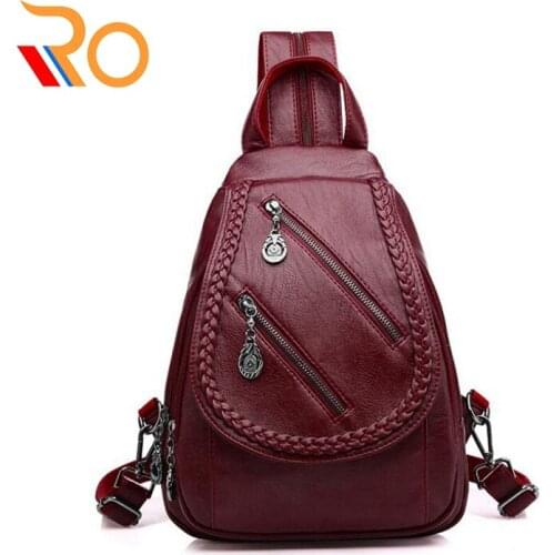 Women Backpacks Quality Pu Leather School Backpacks For Teenage Girls Leisure Style Shoulder Bag Daypack For Women