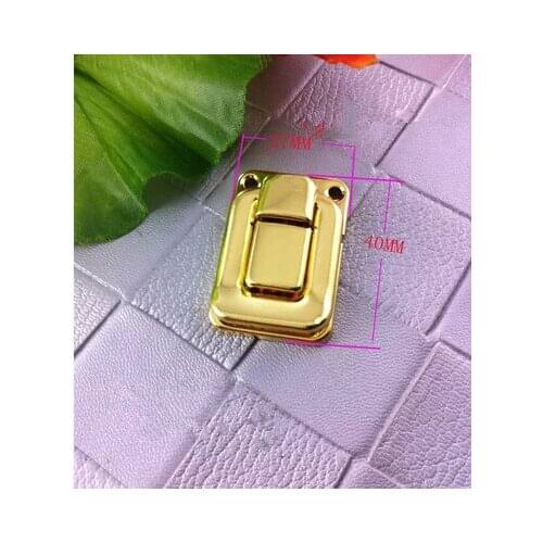 Gold buckle lock box gift box lock box Taiping small lock hanging gold grade wooden wine box hasps DIY