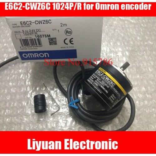 1pcs E6C2-CWZ6C 1024P/R for Omron encoder / 5V to 24VDC rotary incremental encoder