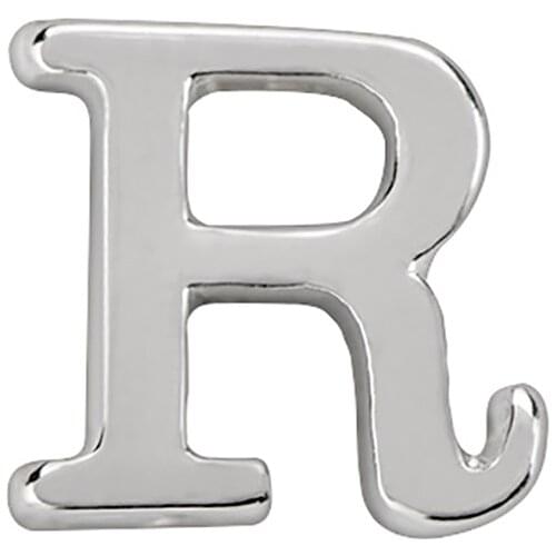 10pcs Silver letter R Charm floating charms for Living glass locket