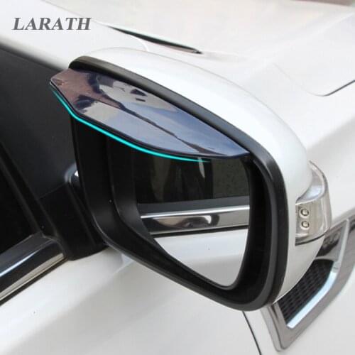 2x Car Truck Universal Rear View Eyebrow Side Mirror Water Rain/Snow Shield Shade Cover Universal Car Styling