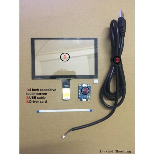 5 inch Capacitive touch screen 120mm*74mm 120*74mm 120*73mm 6pins Windows Android Universal digitizer panel Drive card