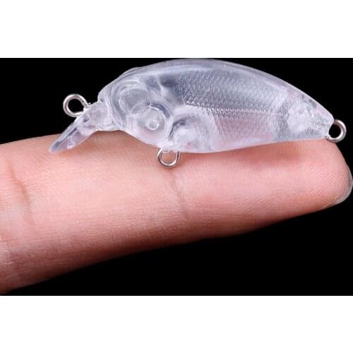 50pcs 4cm 2g blank nude baits crank pencil Minnow bait Unpainted Lure Bodies Fishing bait