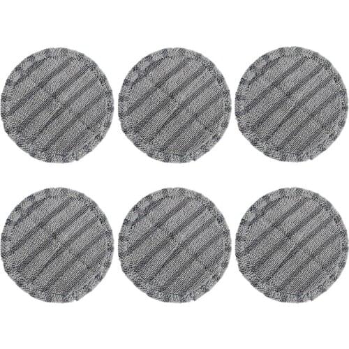 6Pcs superfine fiber Brush Head Mop Cloths Mopping Rag Replacement for Dyson V6 V7 V8 V10 V11 Vacuum Cleaner Accessories