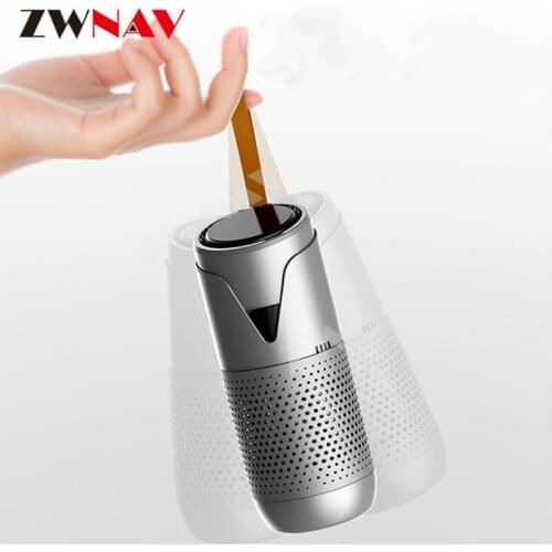 Car air purifier with battery home office bedroom negative ion HEPA aromatherapy car oxygen bar