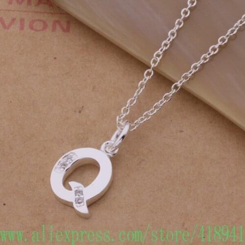 Free Shipping Silver Plated Necklace, Silver Plated fashion jewelry /cdtakvaa dqdamhka P-Q