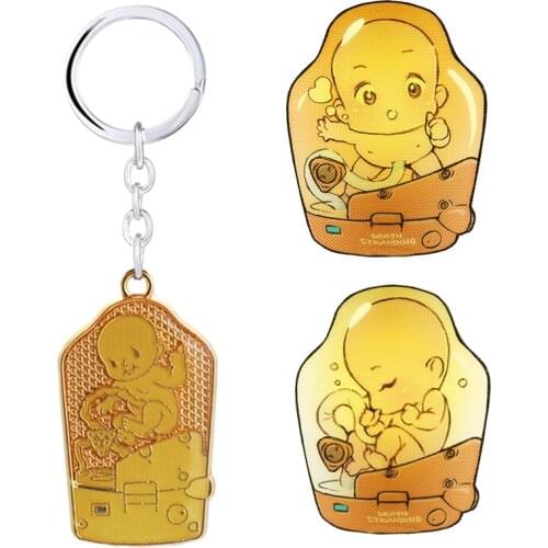 Kojima Bridge Baby bb Keychain For Men Game Death Stranding Sam Porter Bridges Pendant Key Chain Metal Jewelry llaveros