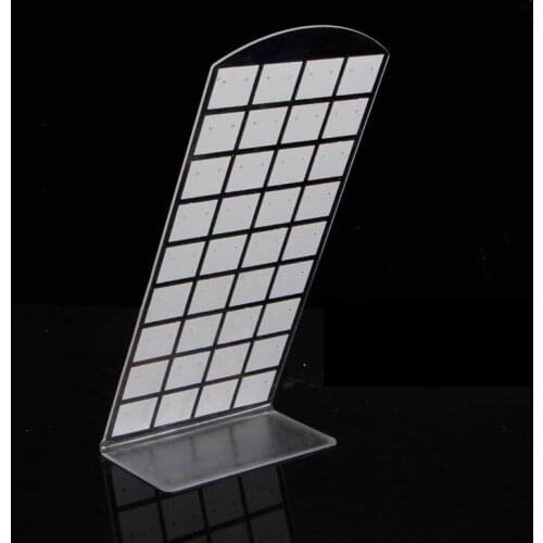 72 Holes Jewelry Earring Show Case Plastic Display Rack Stand Organizer Holder