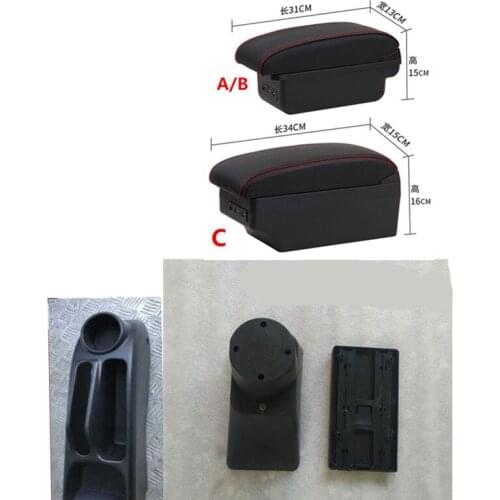 For civic ep3 armrest box central Store content Storage armrest box USB interface 2001-2006