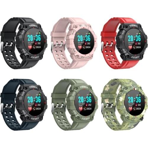 FD68 Smart Watch Heart Rate Blood Presure Monitoring Information Reminds Sports Watch 1.3 Inch HD Screen Smart Braclet Band