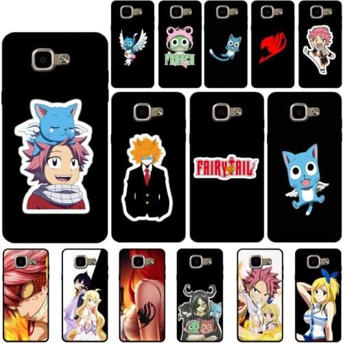 FHNBLJ anime Fairy Tail Phone Case for Samsung A6 A8 Plus A7 A9 A20 A20S A30 A30S A40 A50 A70