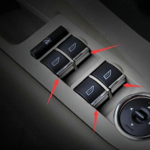 SBTMY car styling ABS 7PCS/SET Car window lift buttons decorate sequins for Ford Focus mk3 2012-2018 car accessories