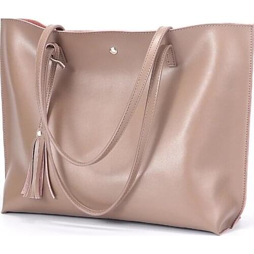 2021 Nieuwe Vrouwen Echt Lederen Tote Bag Classic Handtassen Dames Schoudertassen Grote Capaciteit Reizen Boodschappentas