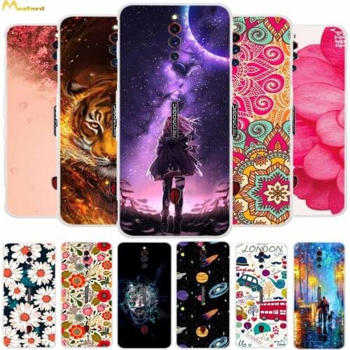 For ZTE nubia Red Magic 5G Case Soft TPU Silicone Back Cover 6.65" Phone Nubia Red Magic 5G Cases NX659J 2020 Redmagic Cartoon