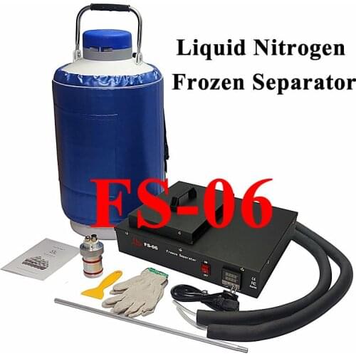 Original FS-06 liquid nitrogen frozing Separator 10L liquid nitrogen tank 2 in 1 kit built-in oil-free pump 300W 220V 110V kit